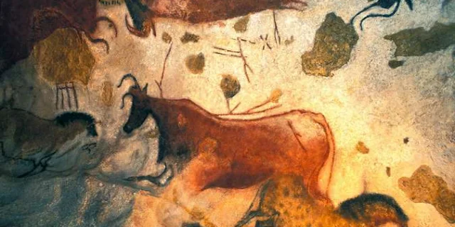 Malerei in den Höhlen von Lascaux II, Dordogne (24).