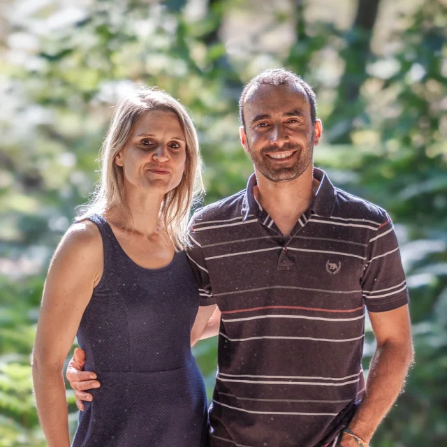 Julien JOLICOEUR und Pauline THABUTEAU, Ihre Gastgeber im Feriendorf Le Moulinet.