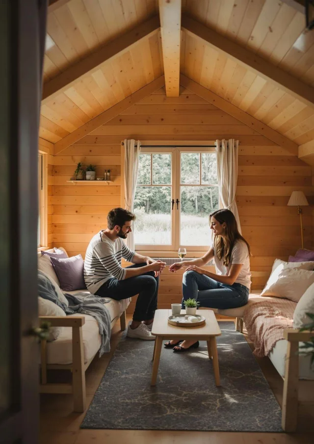 Atypische Hütte Ausgefallene Vermietung Wochenende Wochenende Paar 10