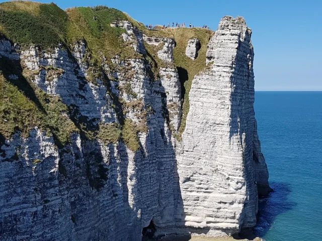 Normandie Seine Maritime Tourismus Etretat Falaises Vue2