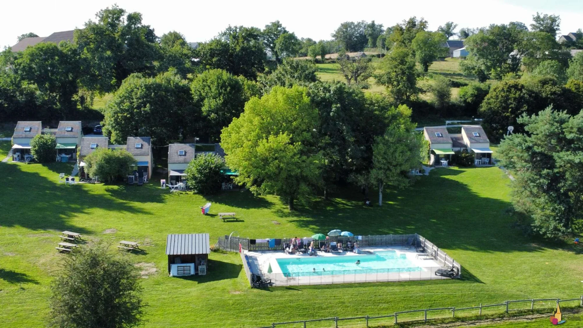 Etang Des Portes Creuse Luftansicht