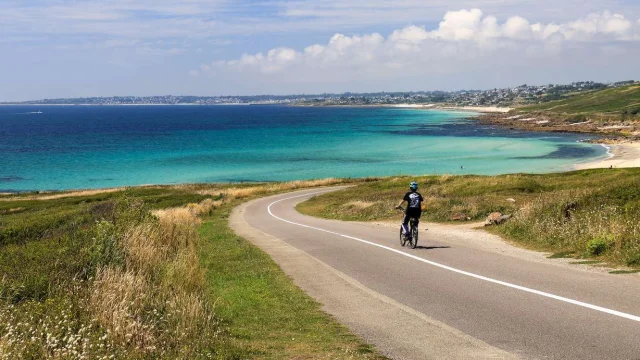 Reservieren Ferienhaus Ferienwohnung Ferienhäuser Finistere Plouhinec Route Velo Cyclisme Fahrradtourismus