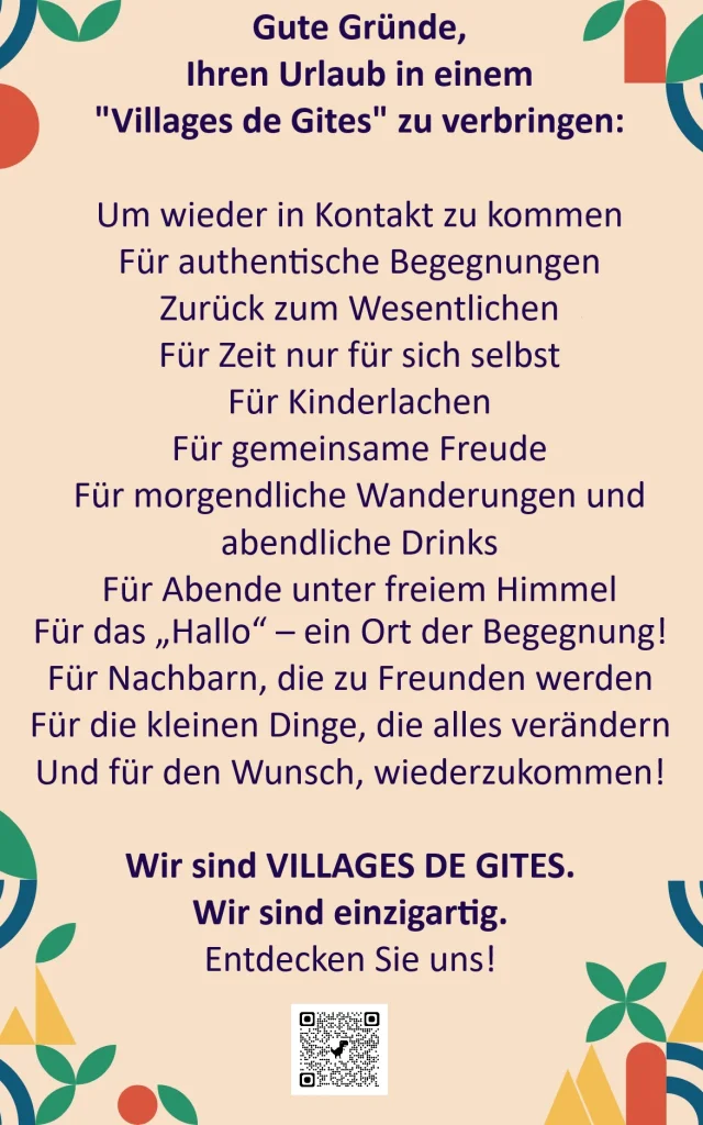 Markenmanifest Feriendörfer Frankreich
